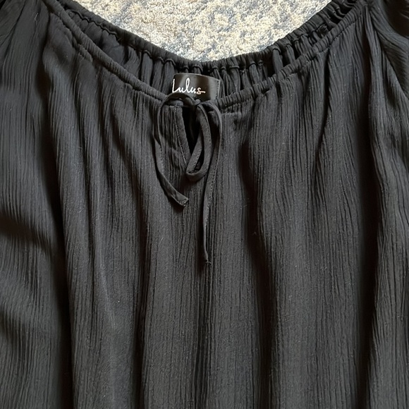 Lulus Off the Shoulder Little Black Dress. NWT szS - Picture 9 of 9